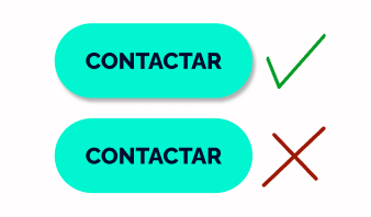 dos botones de "contacto", uno accesible y el otro no