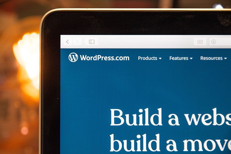 wordpress en pantalla